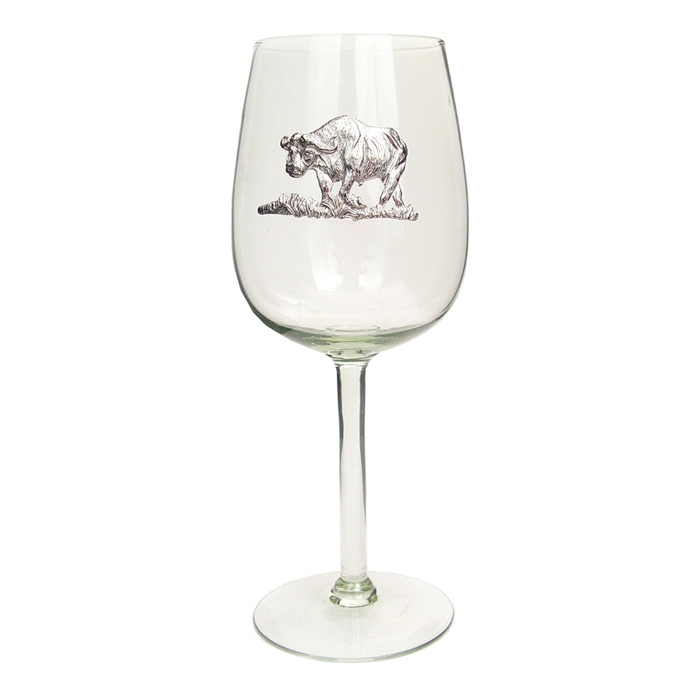 Recycled Glass Pewter Animal Wine Glass