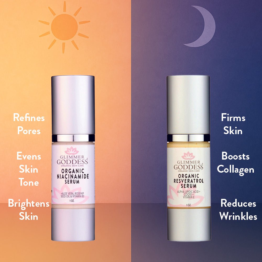 Organic Niacinamide + Resveratrol Serum Duo – Pore Refining & Brightening