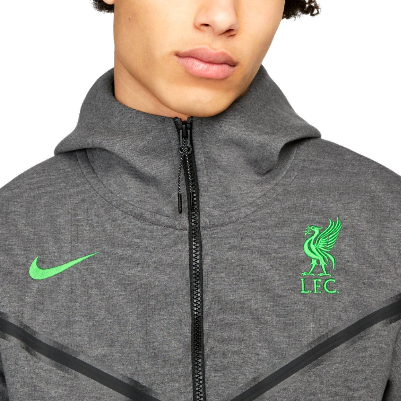 Liverpool FC grey Tech Fleece presentation jacket 2023/24 - Nike-2