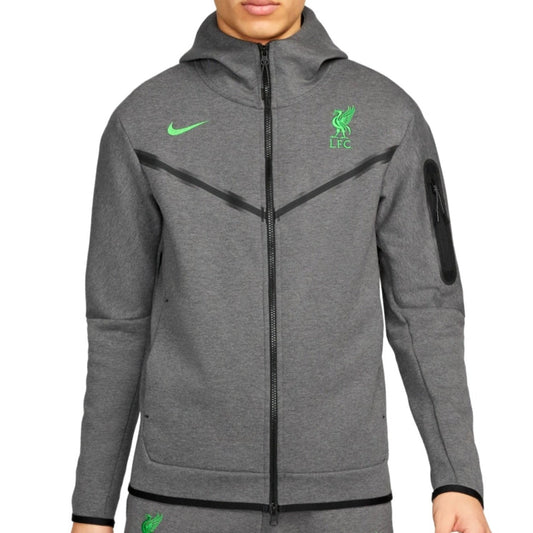 Liverpool FC grey Tech Fleece presentation jacket 2023/24 - Nike-0