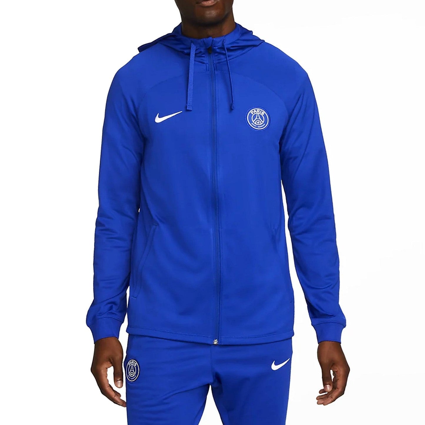 PSG blue training presentation hooded tracksuit 2022/23 - Nike-0