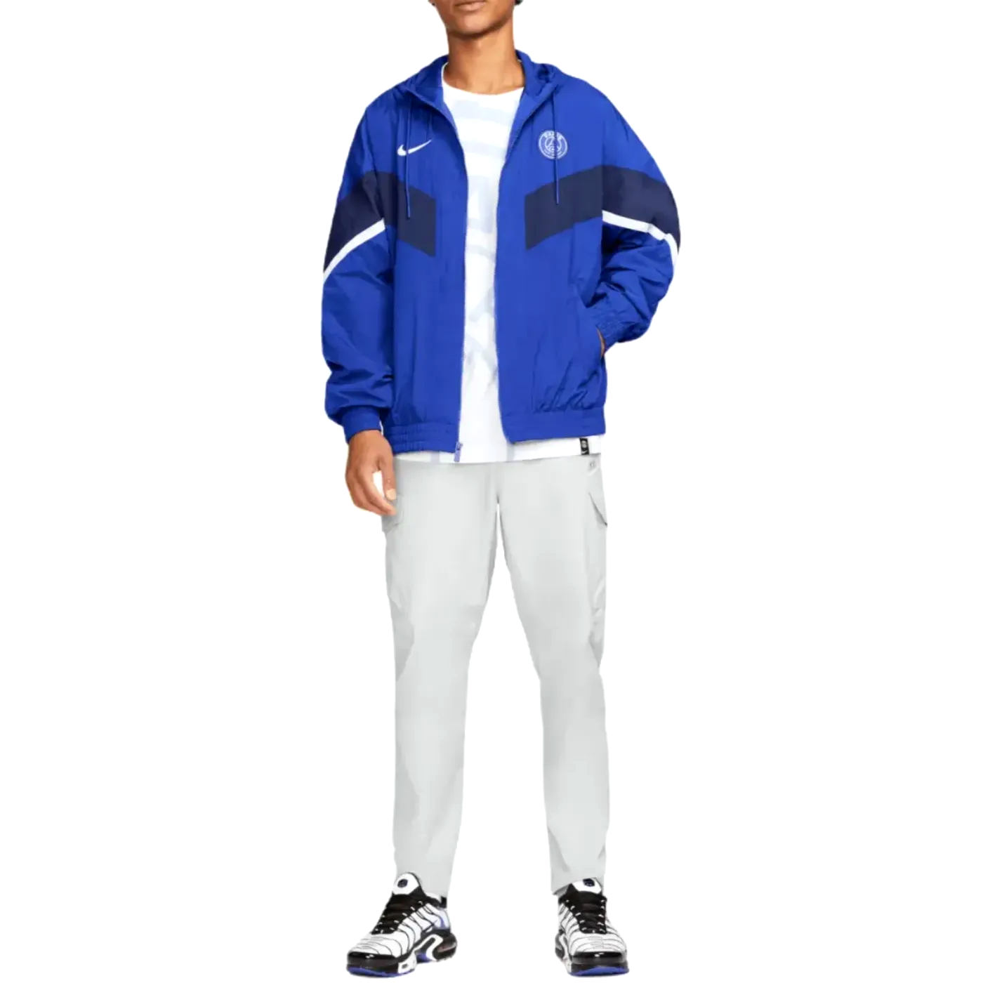 PSG hooded pre-match rain jacket 2022/23 blue - Nike-2