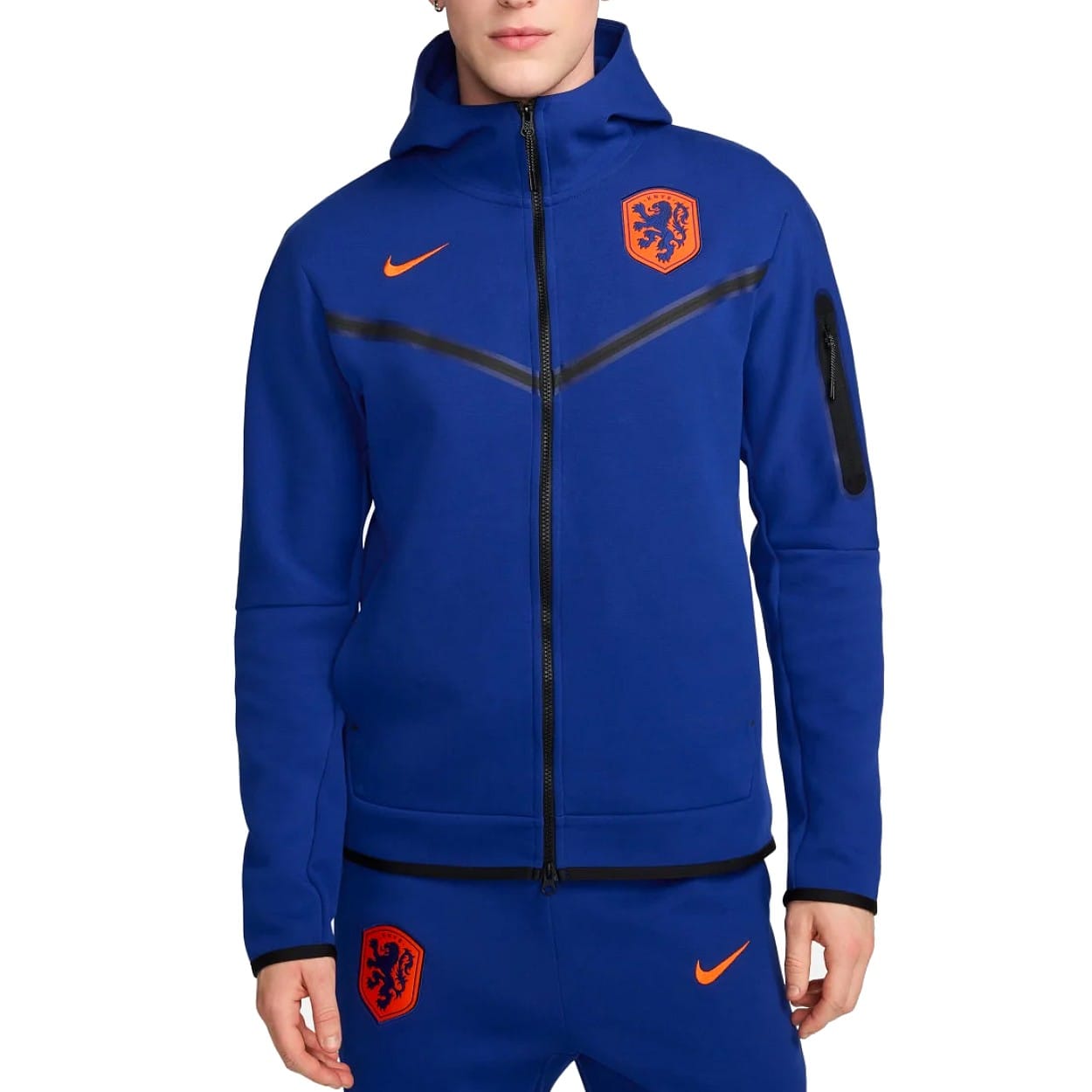Netherlands Tech fleece presentation soccer tracksuit 2024/25 - Nike