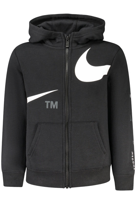 NIKE KIDS' BLACK ZIP-UP SWEATSHIRT-0