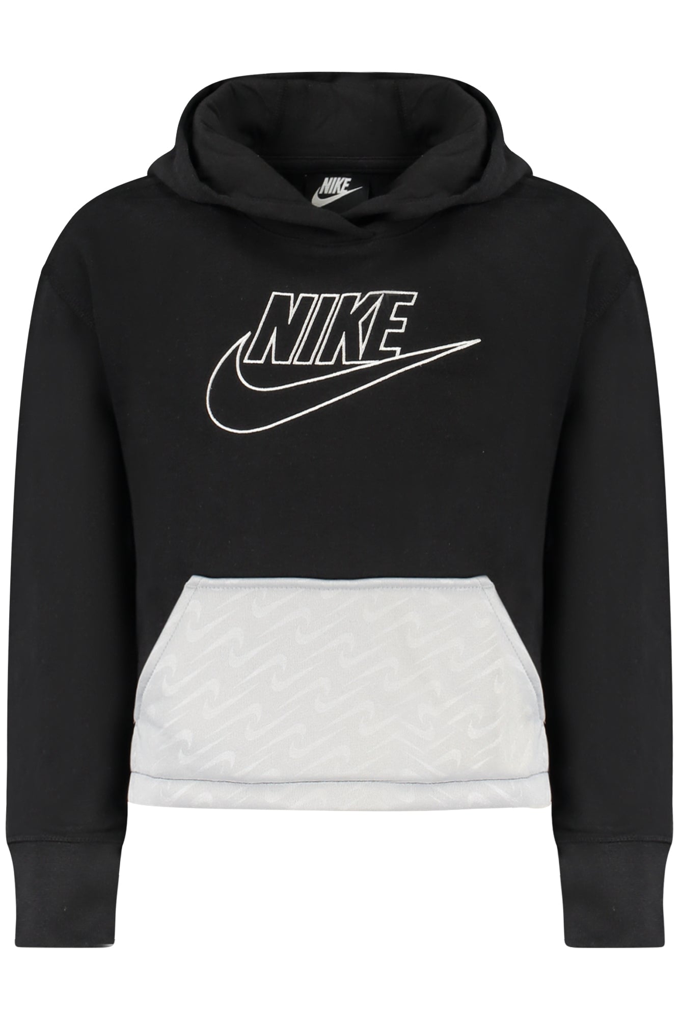 NIKE KIDS' BLACK ZIP-UP SWEATSHIRT-0