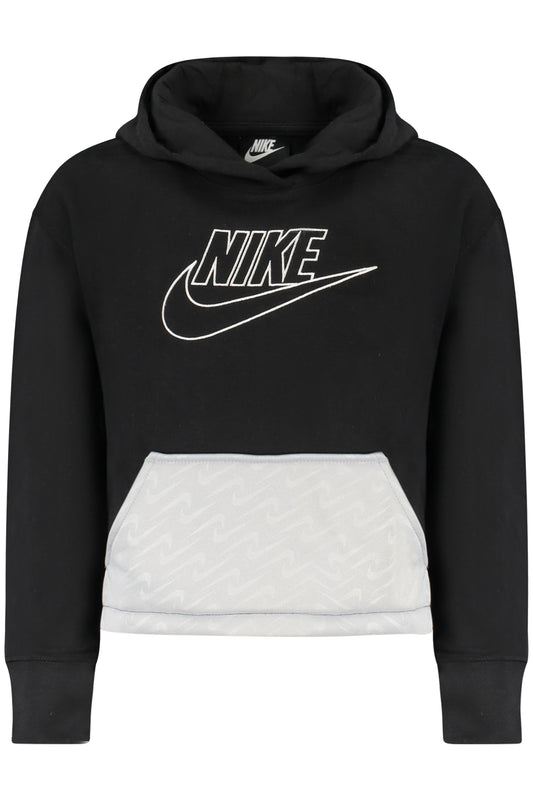 NIKE KIDS' BLACK ZIP-UP SWEATSHIRT-0