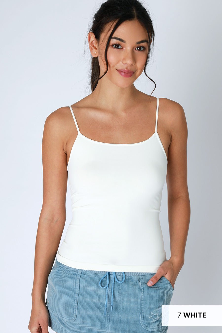 NikiBiki Western Basics Camisole — Seamless Jersey Knit Foundation Layer (5 Colors, Made in USA)