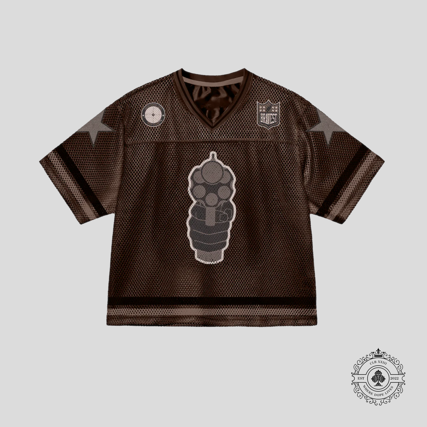 Bravest Studio 911 Football Jersey in Brown
