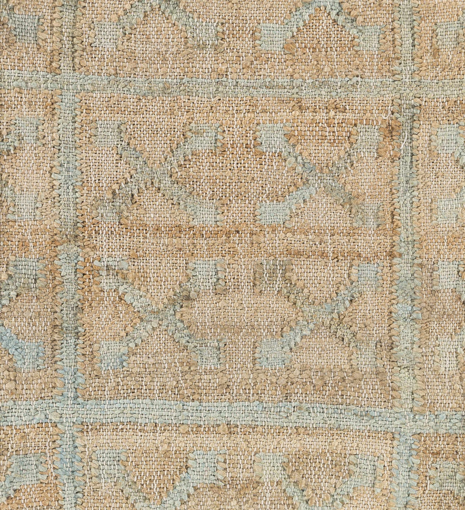 Rice Dusty Sage Fringed Jute Carpet-2