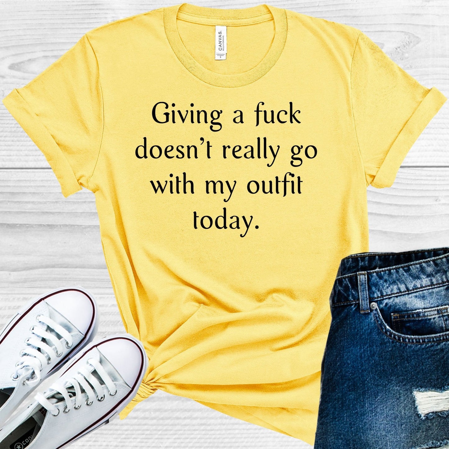 Giving a F*** Doesn't Really Go with My Outfit Today Graphic Tee