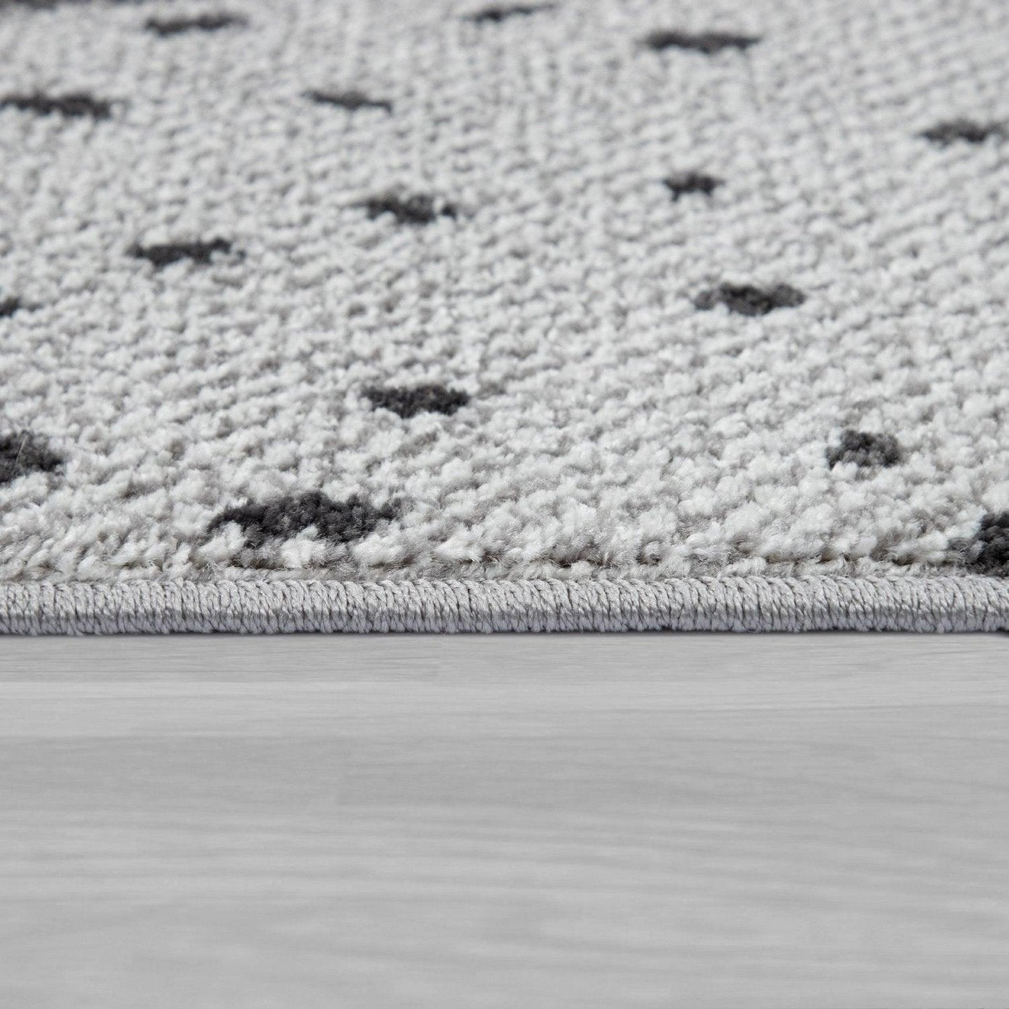 Nursery Rug For Kids Llama, Mountains in Grey Blue Cream-1
