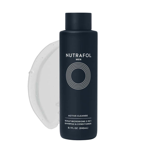 Nutrafol Men Active Cleanse Scalp Microbiome 2-in-1 Shampoo and Conditioner 8.1 Oz