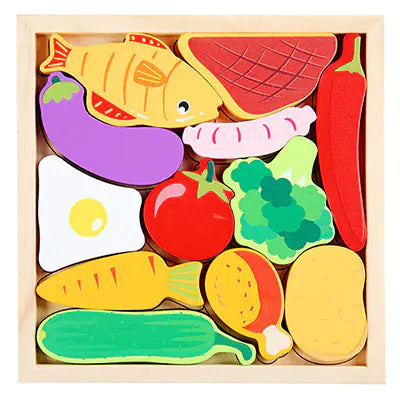 3D Cartoon Animal Wooden Puzzle