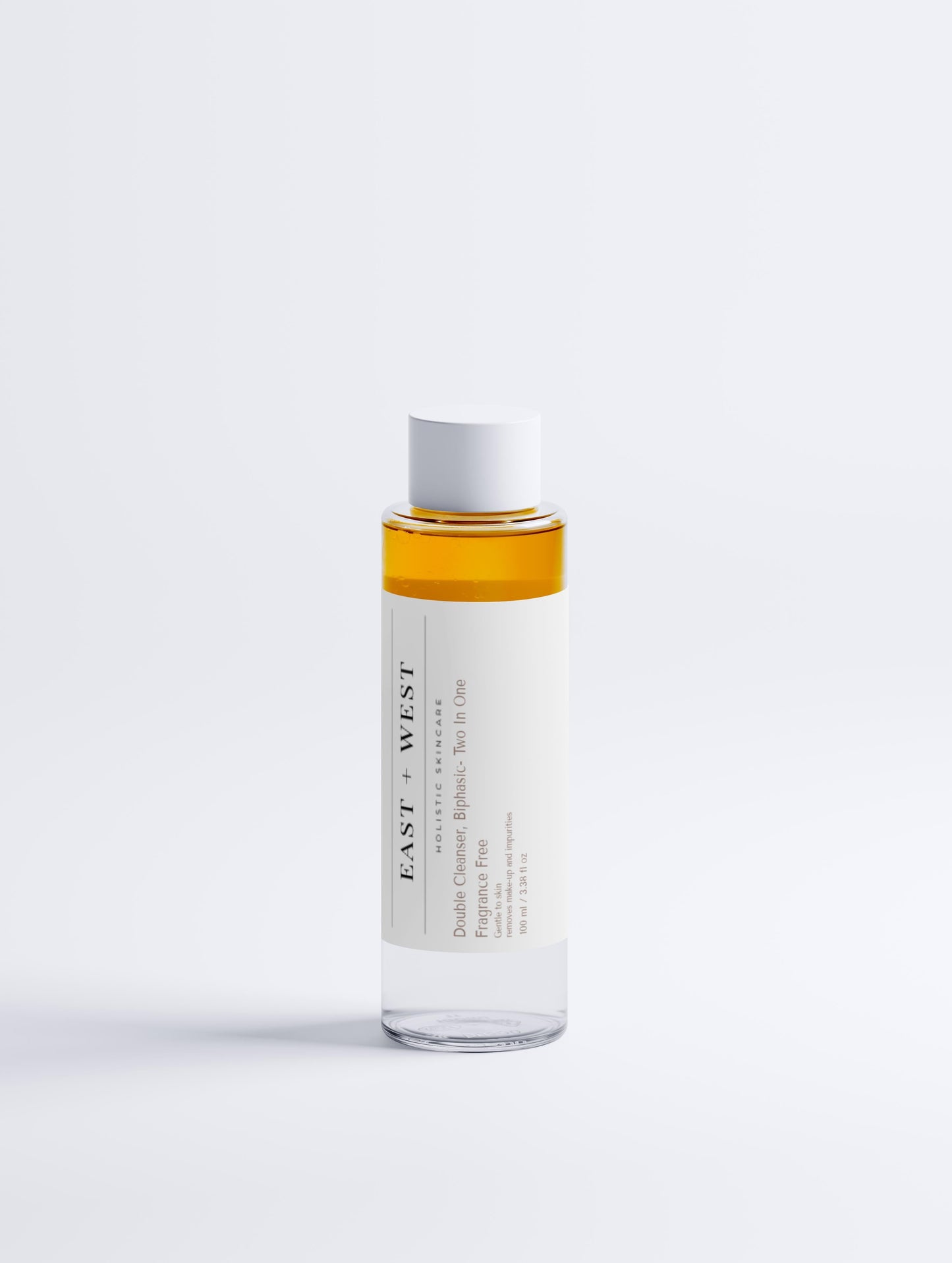 BiPhasic Make-up Remover, Fragrance Free (cleanser/natural oil + water for healthy skin)