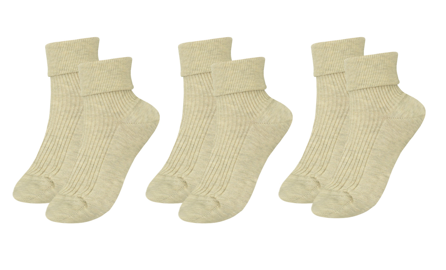 tittimitti® 100% Organic Combed Cotton Luxury Women's Socks 3-Pack. Made in Italy.