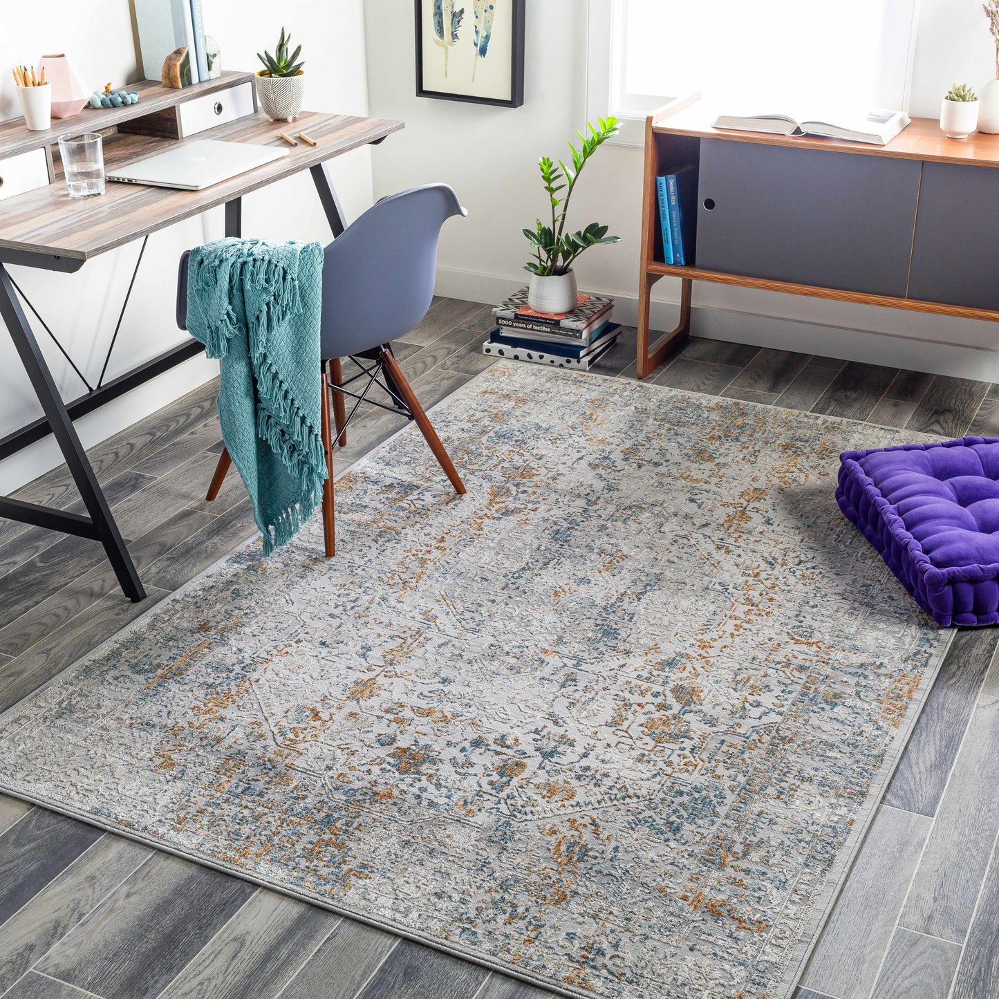 Ochlock Textured Luxe Area Rug-1