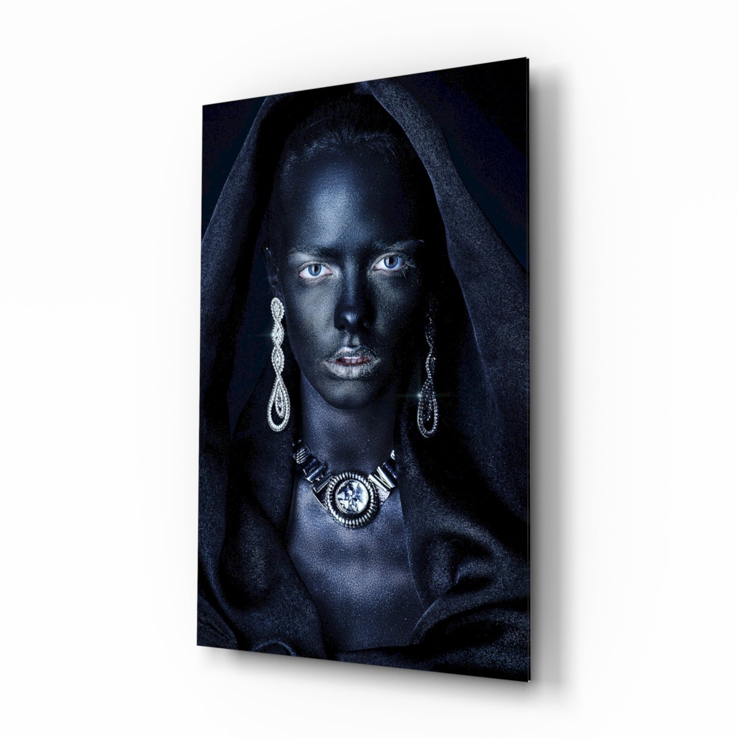 Woman Portrait 40 Glass Wall Art-0