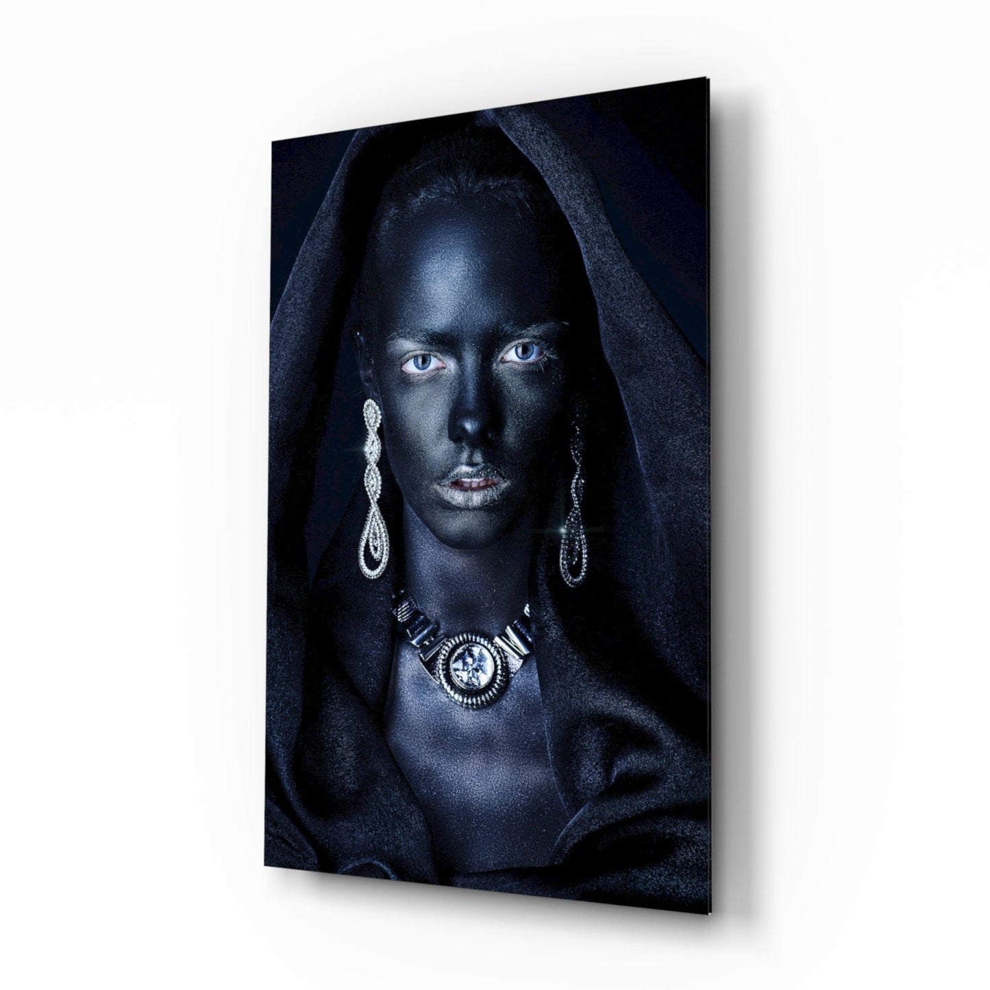 Woman Portrait 40 Glass Wall Art