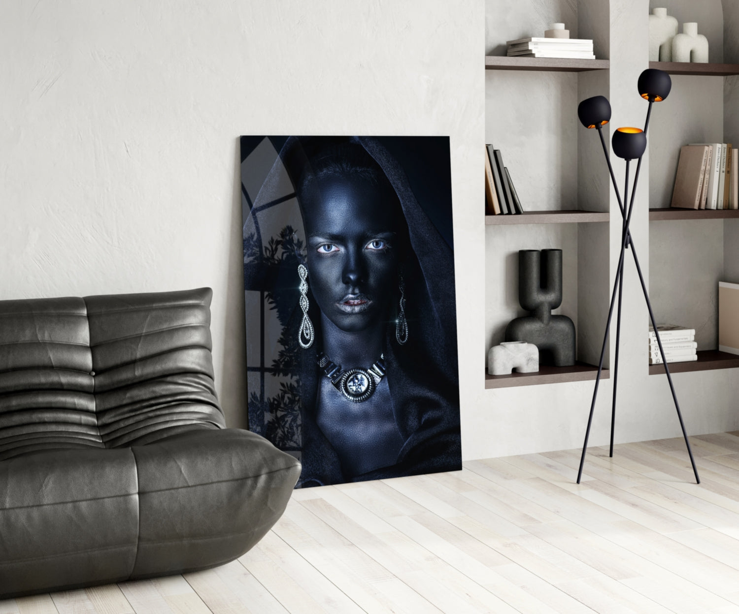 Woman Portrait 40 Glass Wall Art-4