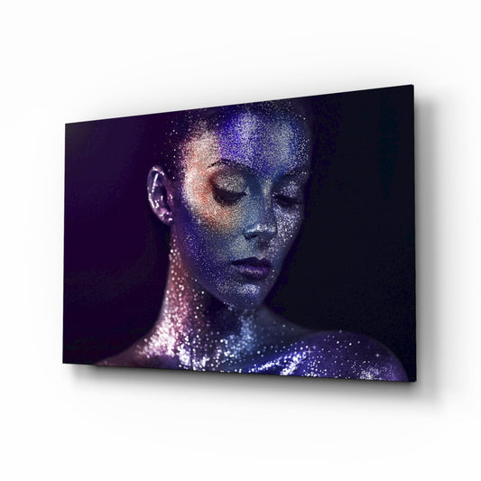 Woman Portrait 42 Glass Wall Art