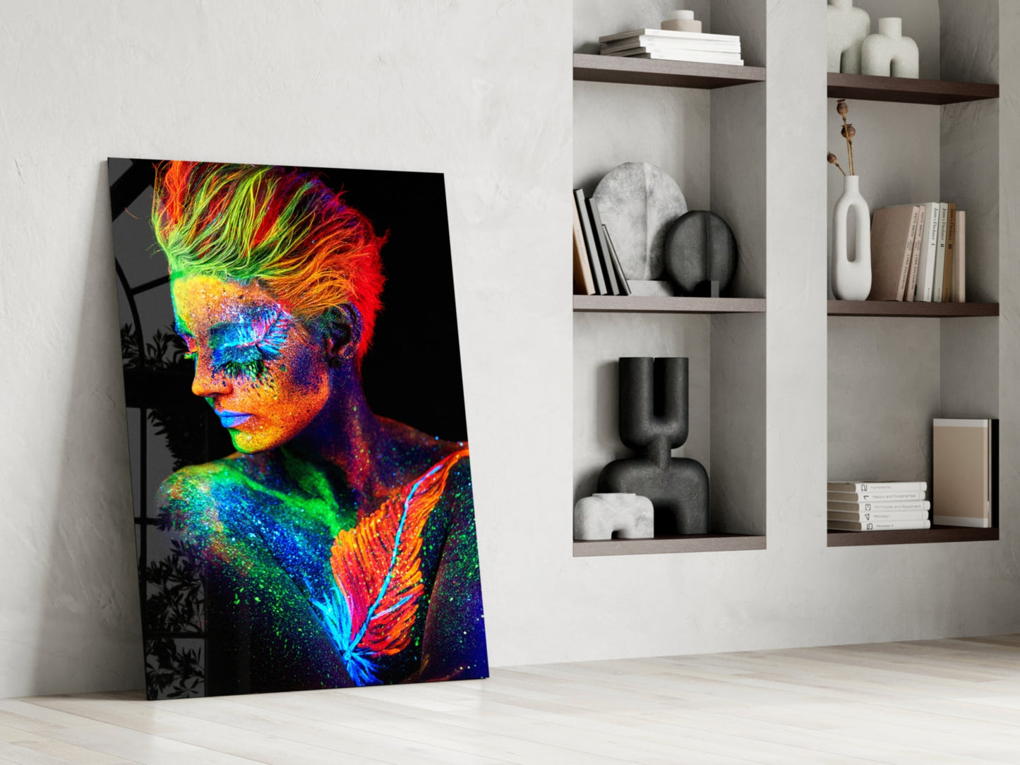 Woman Portrait Glass Wall Art