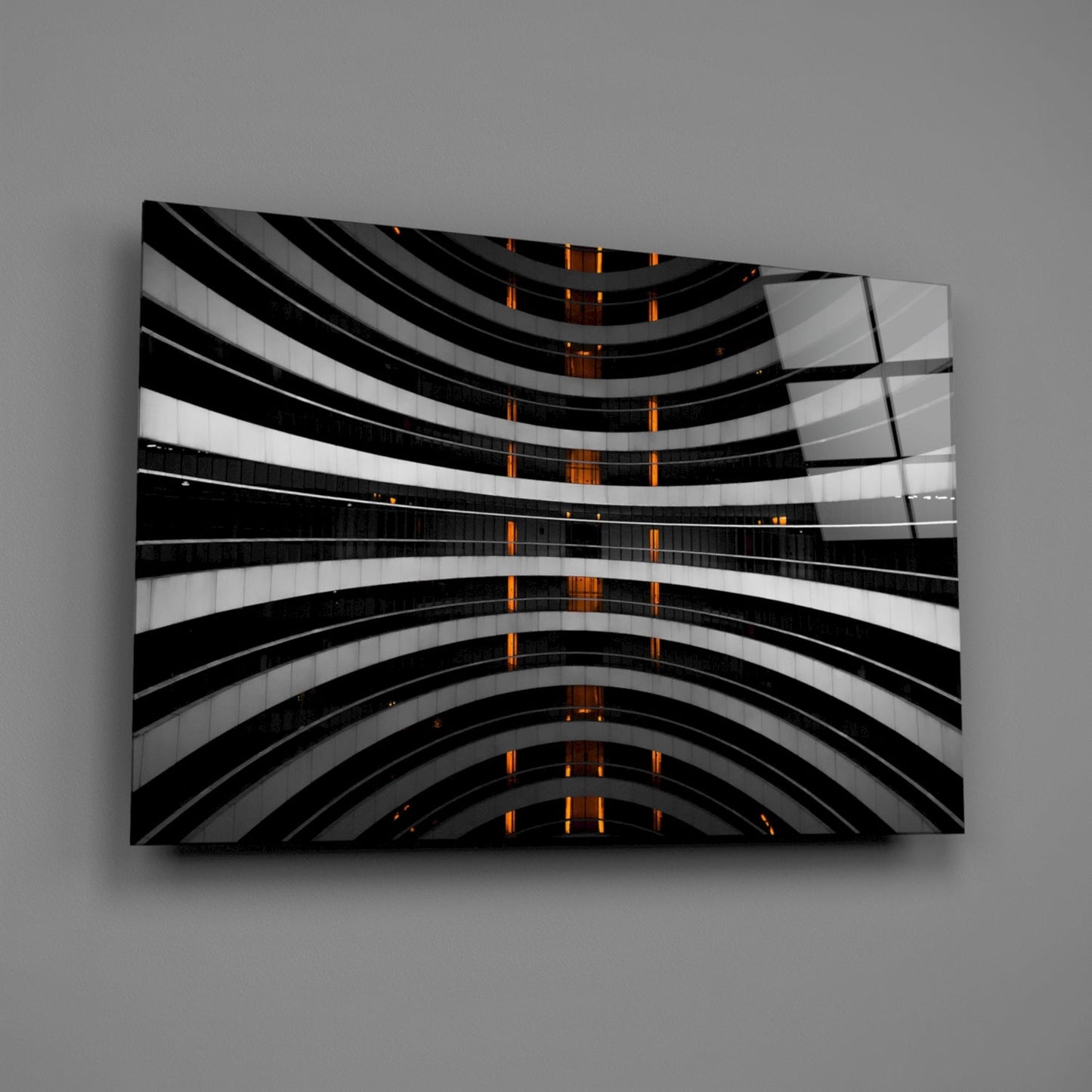 Interesting Architectural Glass Wall Art