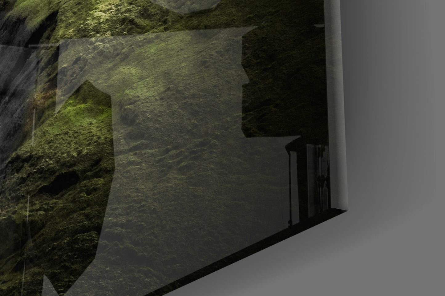 Green Valley Glass Wall Art