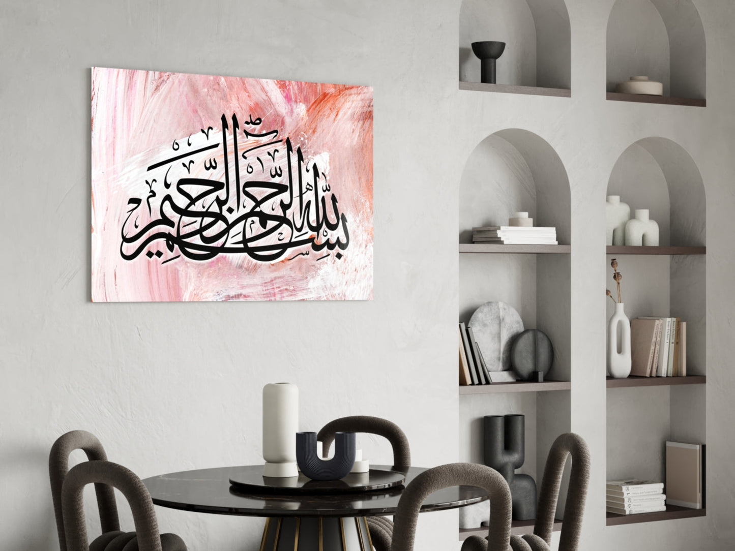 Calligraphy Glass Wall Art