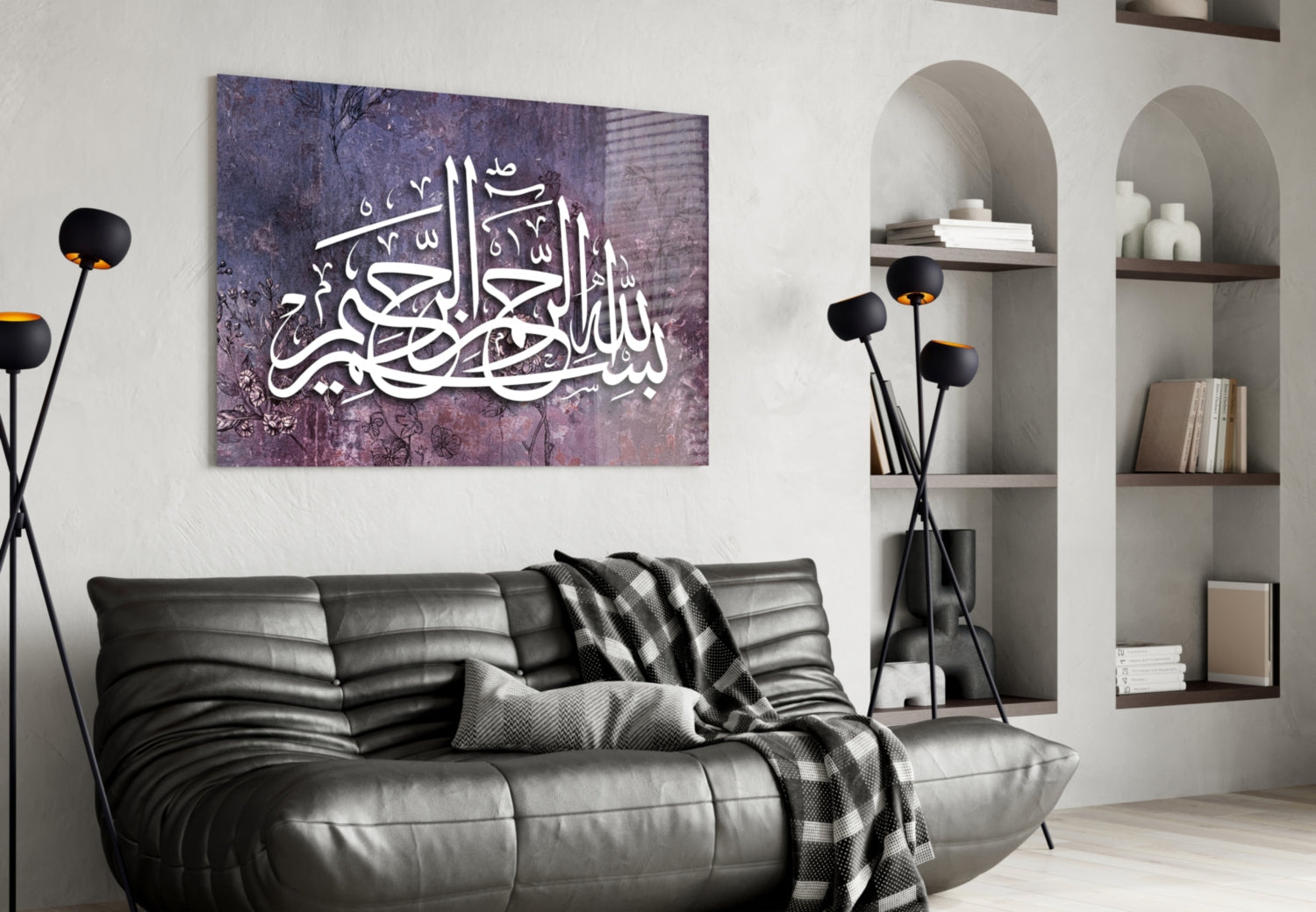 Calligraphy Glass Wall Art-3