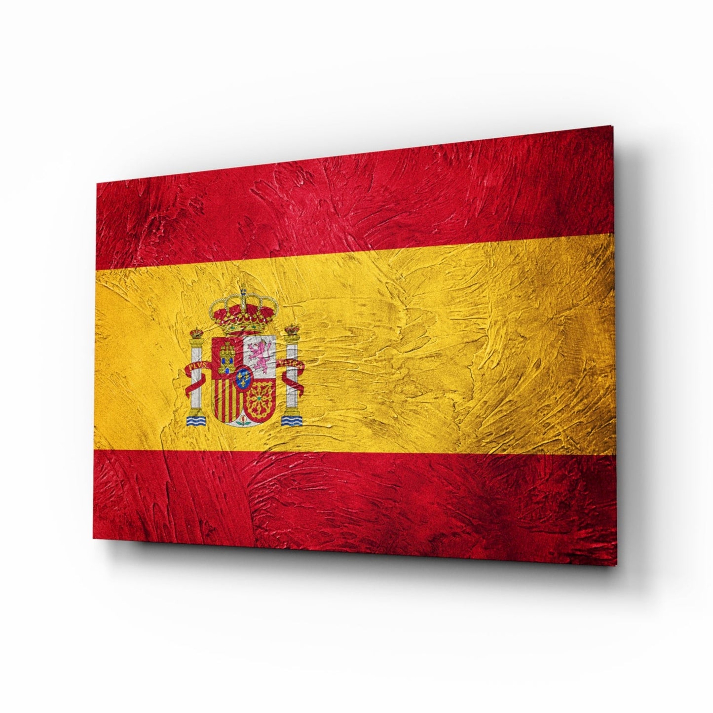 Flag of Spain Glass Wall Art-0