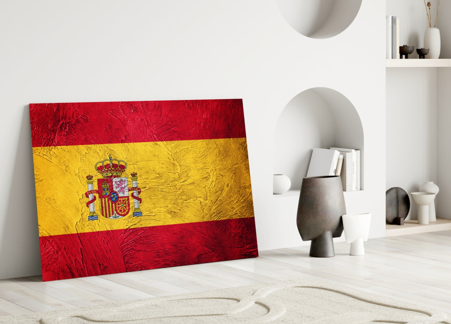 Flag of Spain Glass Wall Art-2