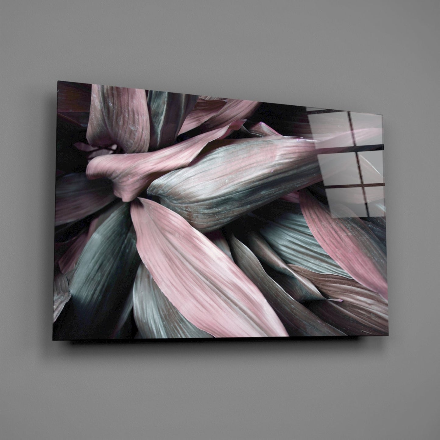 Leaves Glass Wall Art