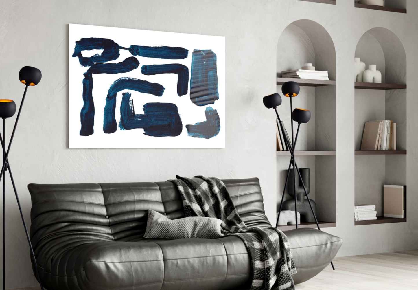 Lines Glass Wall Art