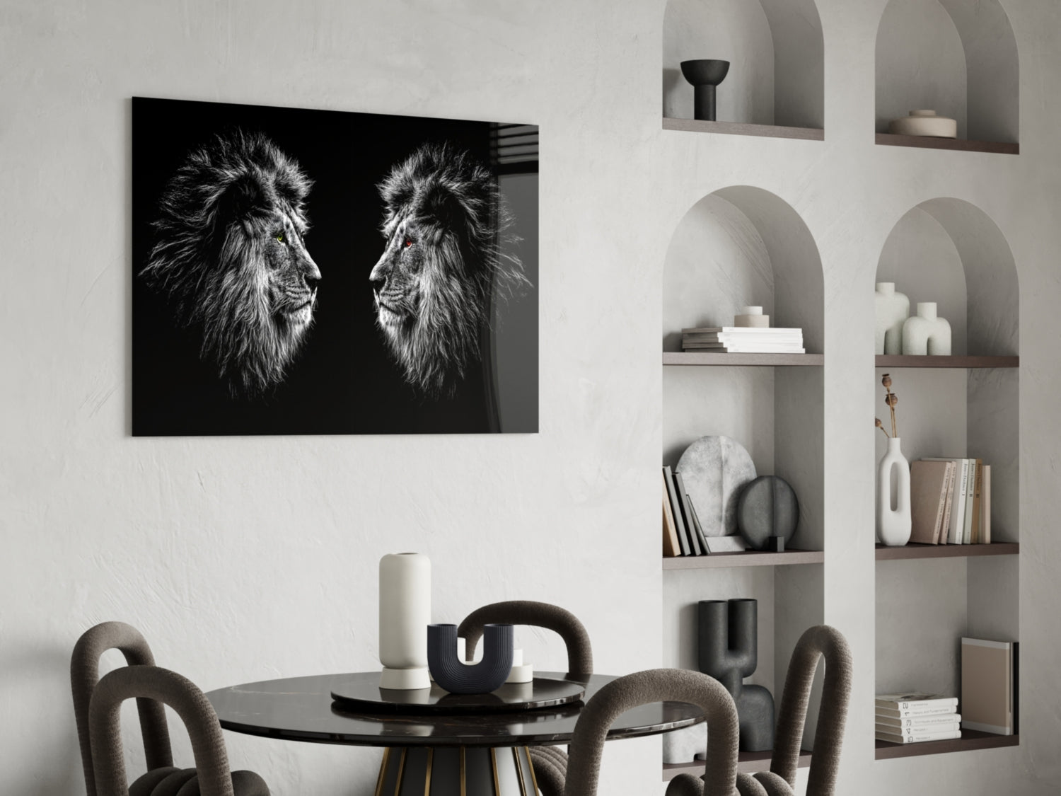Lion Glass Wall Art-4
