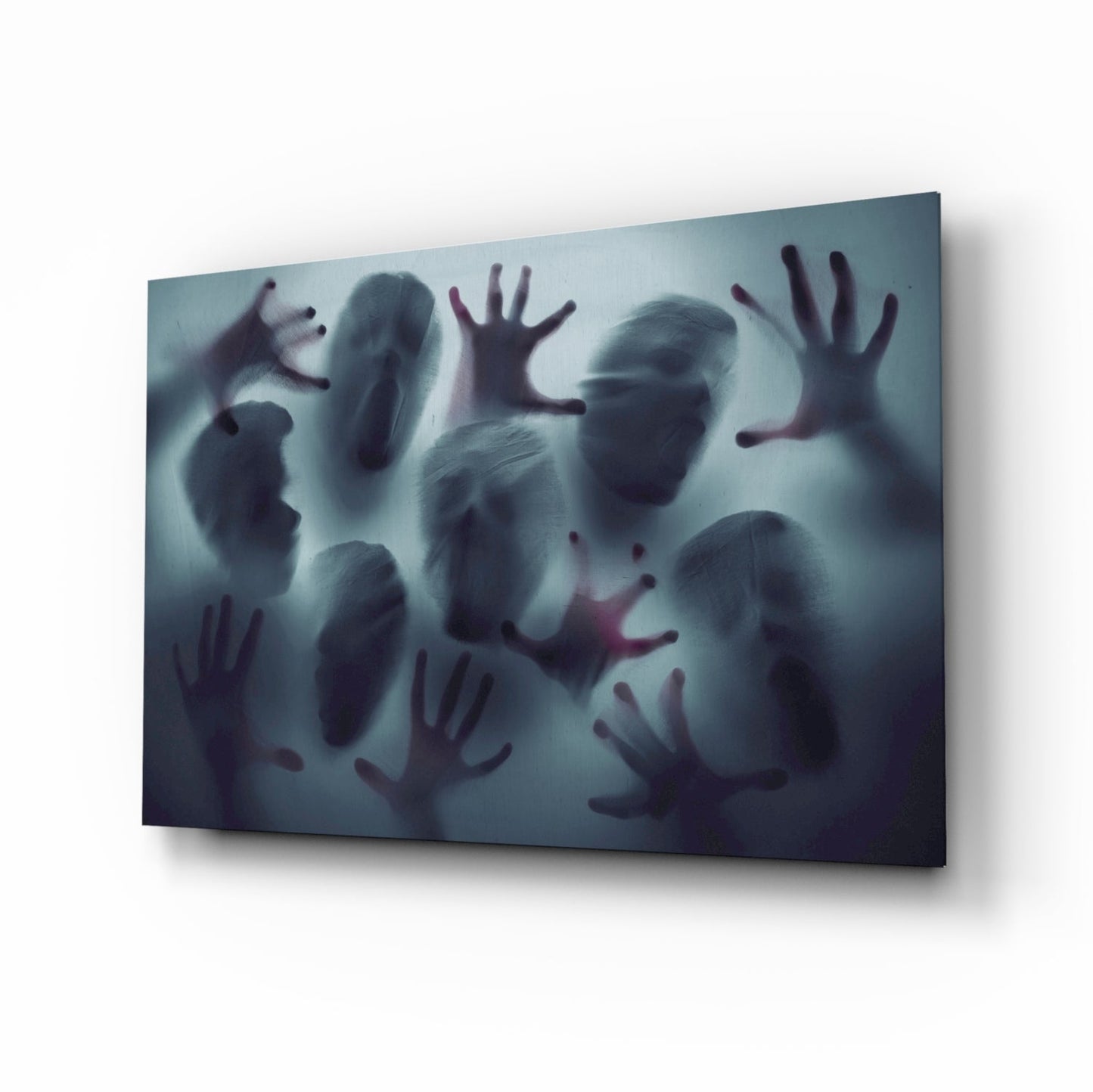 Silent Scream Glass Wall Art