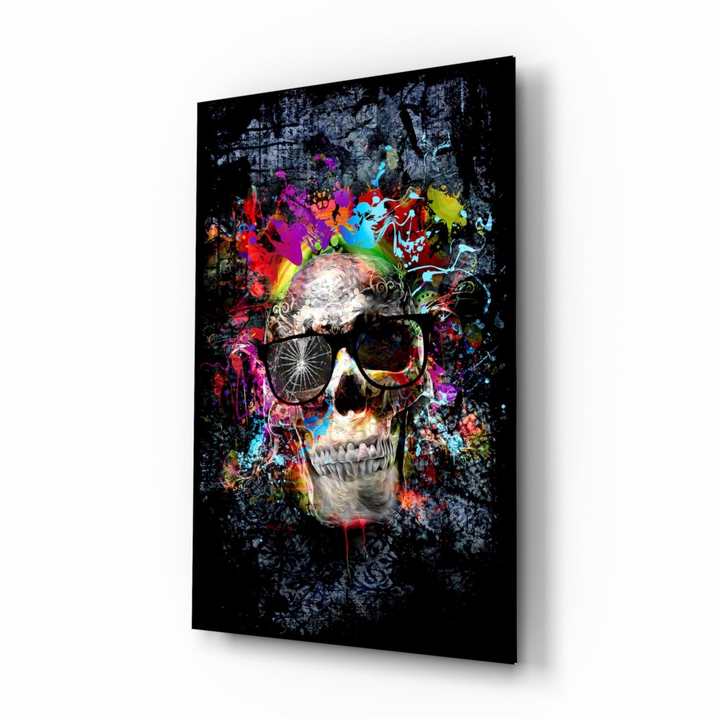Skull Glass Wall Art
