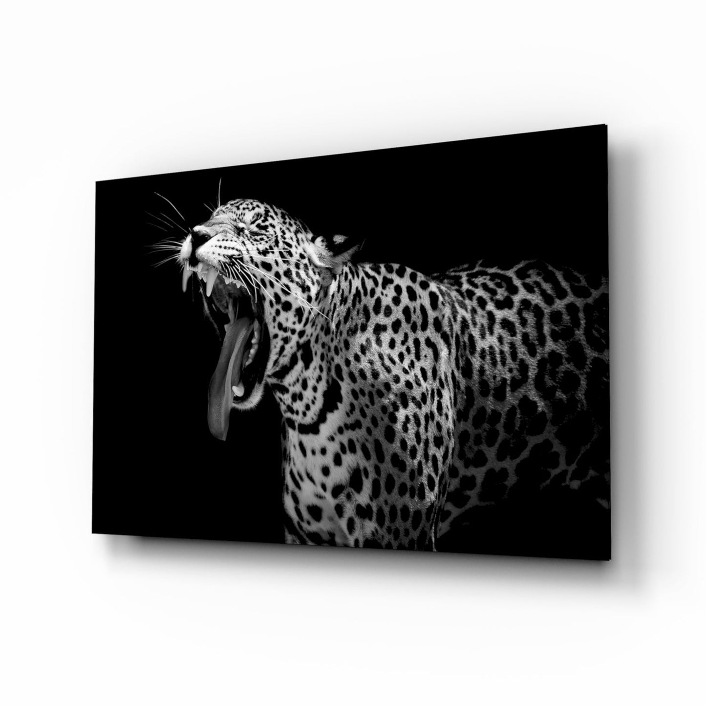 Leopard Glass Wall Art-0