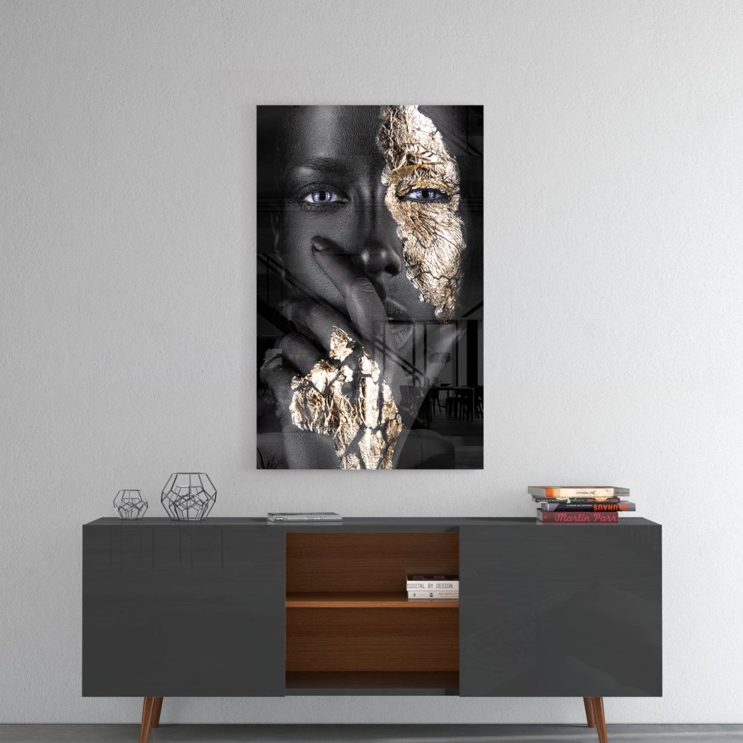 Women's Glass Wall Art