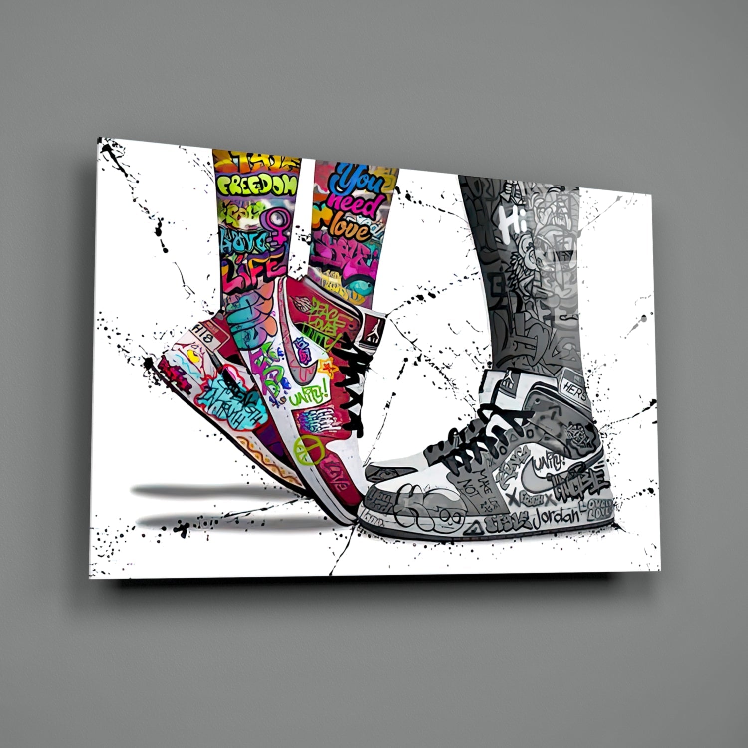 Free Love Glass Wall Art-1