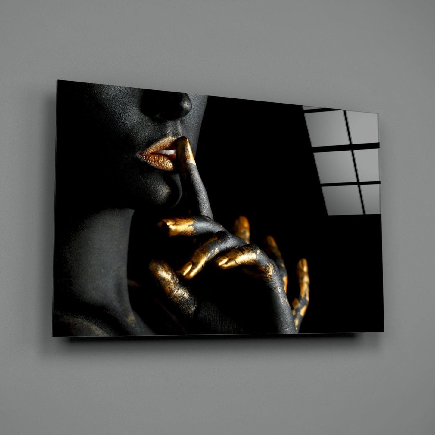 Silence Glass Wall Art