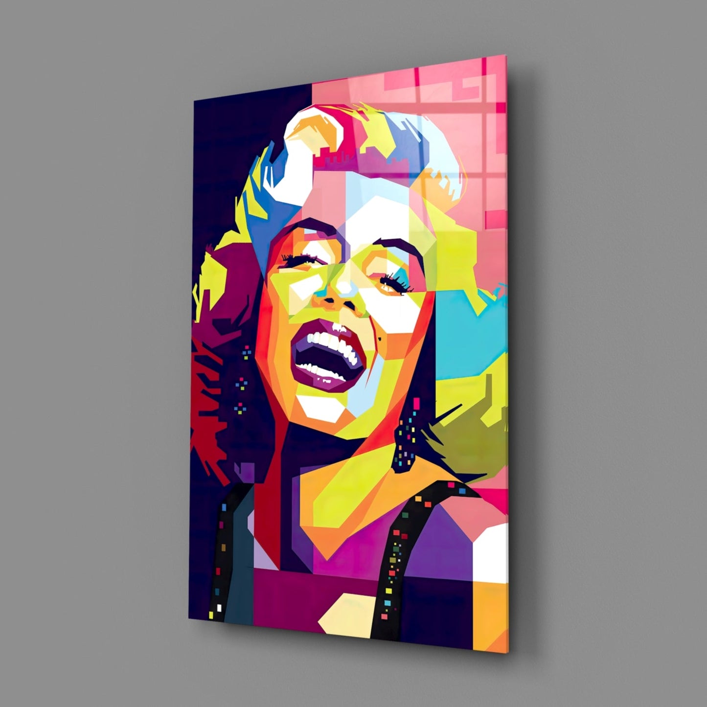 Marilyn Monroe Glass Wall Art