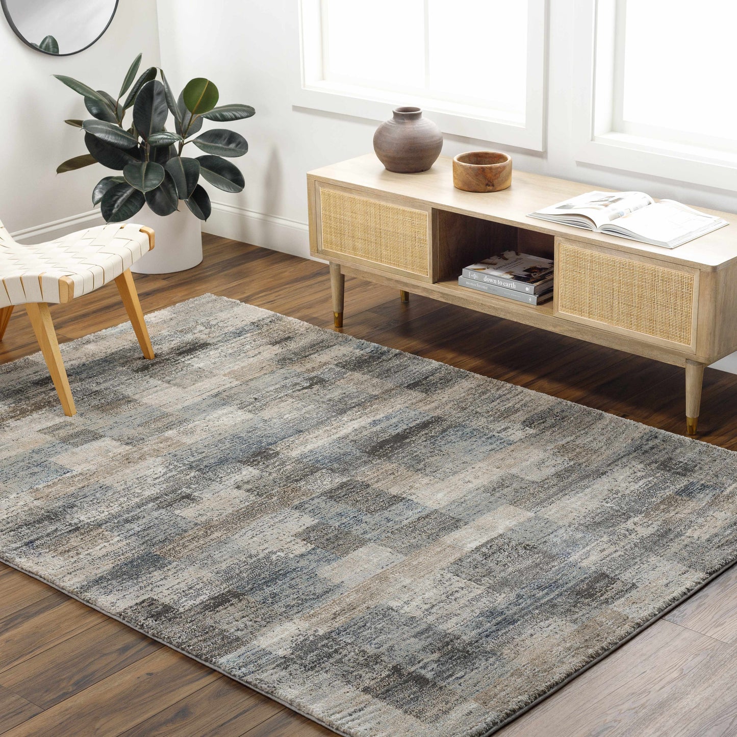 Ohtli Mosaic Luxe Thick Area Rug-1