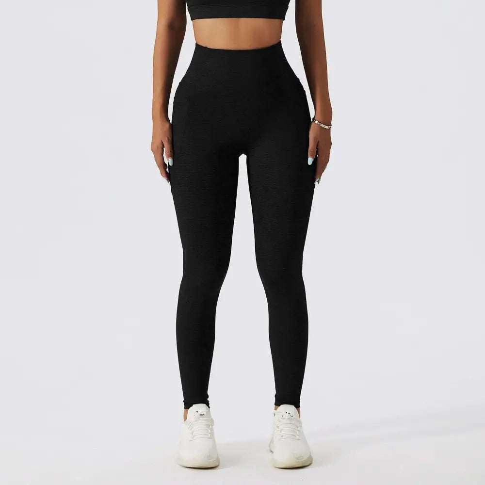 Olive Green Yoga Bra Fitness Suit with Pockets