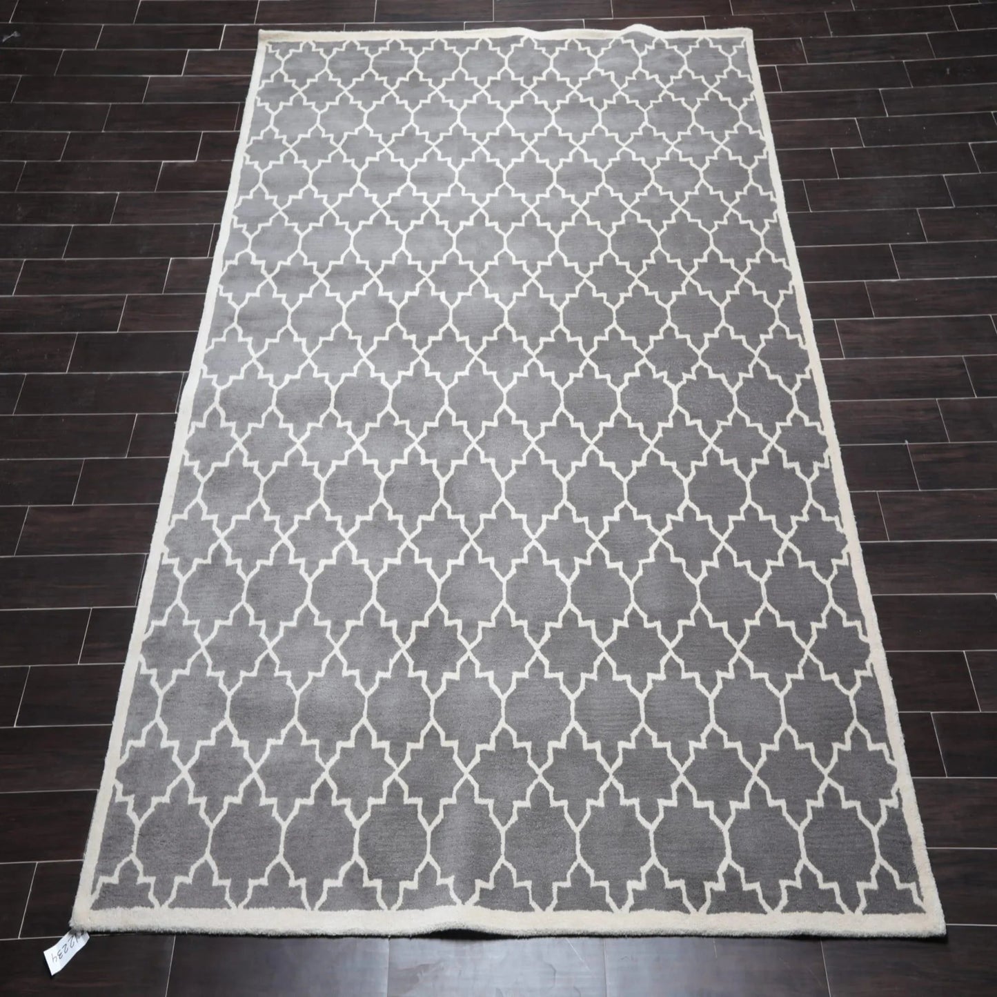 8' x 10' Handmade 100% Wool Designer Contemporary Oriental Area rug Gray-1