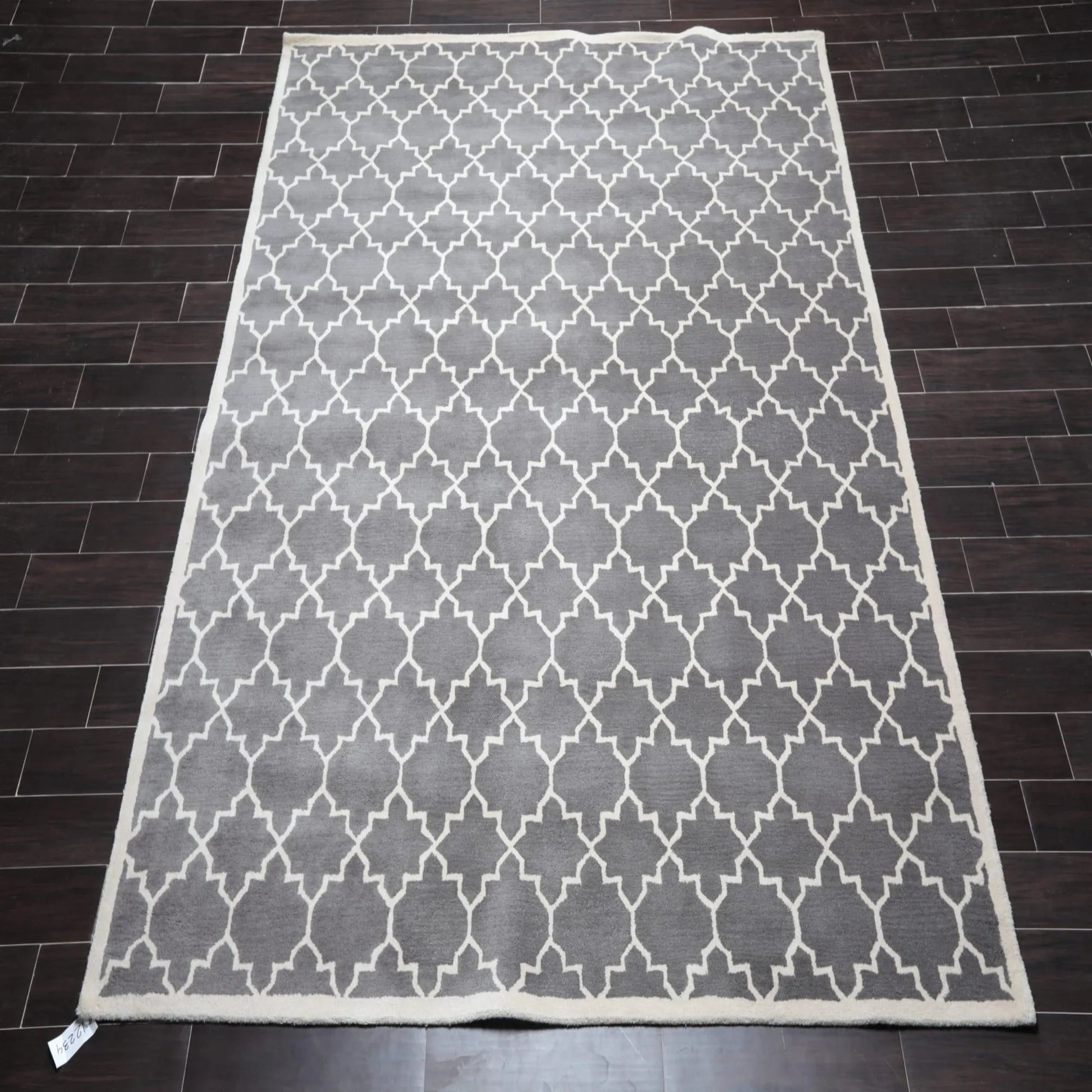 8' x 10' Handmade 100% Wool Designer Contemporary Oriental Area rug Gray-1