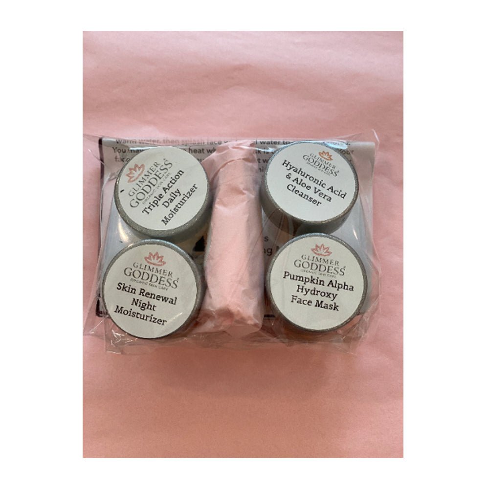 Organic Anti-Aging Skin Care Trial Set – 5 Best Sellers + Bonus Mask: Vegan, Cruelty Free