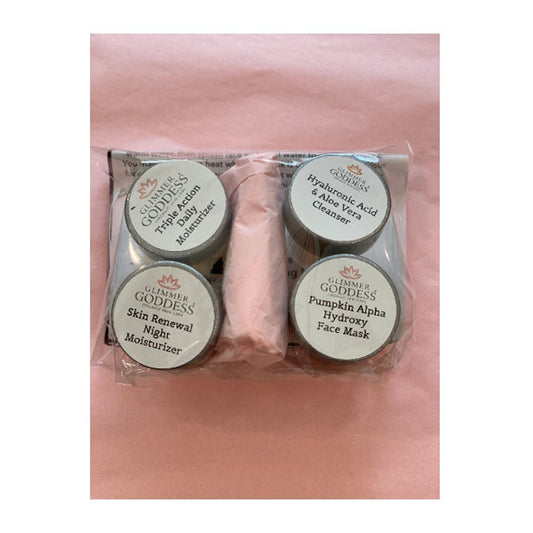 Organic Anti-Aging Skin Care Trial Set – 5 Best Sellers + Bonus Mask: Vegan, Cruelty Free