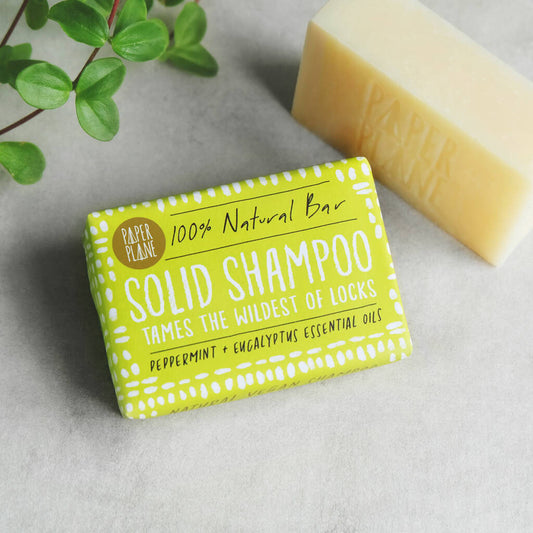 Peppermint and Eucalyptus 100% Natural Vegan Plastic-free Solid Shampoo-0