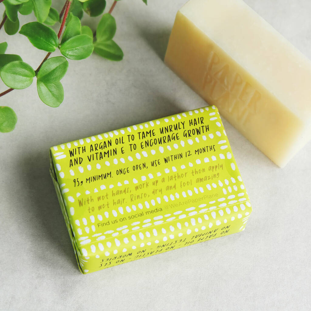 Peppermint and Eucalyptus 100% Natural Vegan Plastic-free Solid Shampoo-3