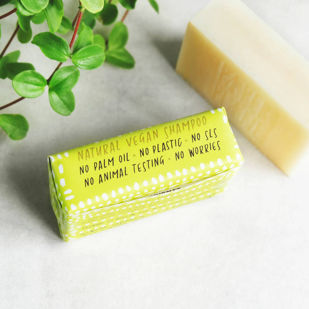 Peppermint and Eucalyptus 100% Natural Vegan Plastic-free Solid Shampoo-1